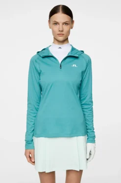 Agnes Quarter Zip Hood|J.Lindeberg Hot