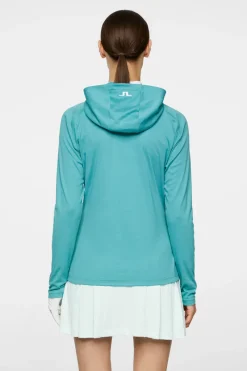 Agnes Quarter Zip Hood|J.Lindeberg Hot