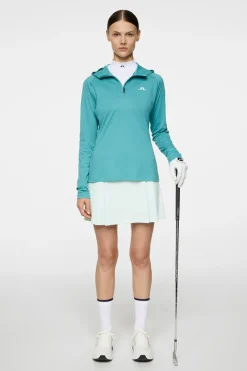 Agnes Quarter Zip Hood|J.Lindeberg Hot