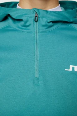 Agnes Quarter Zip Hood|J.Lindeberg Hot