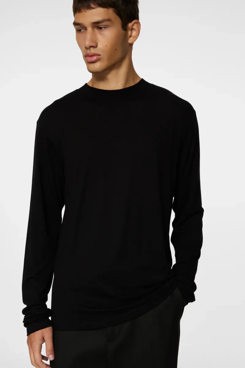Arnie mock neck LS t-shirt|J.Lindeberg Discount