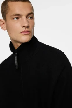 Bon Boiled Wool Quarter Zip|J.Lindeberg Best