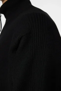 Bon Boiled Wool Quarter Zip|J.Lindeberg Best