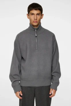 Bon Boiled Wool Quarter Zip|J.Lindeberg Sale