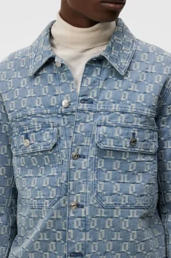 Cam Jacquard Denim Jacket|J.Lindeberg Hot