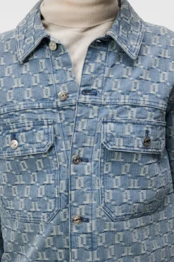 Cam Jacquard Denim Jacket|J.Lindeberg Hot