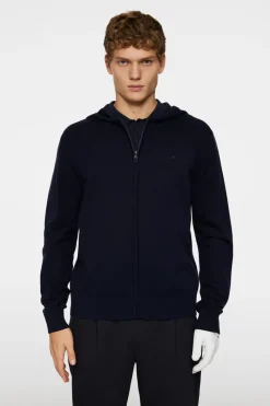 Cameron Hooded Knit Full Zip|J.Lindeberg
