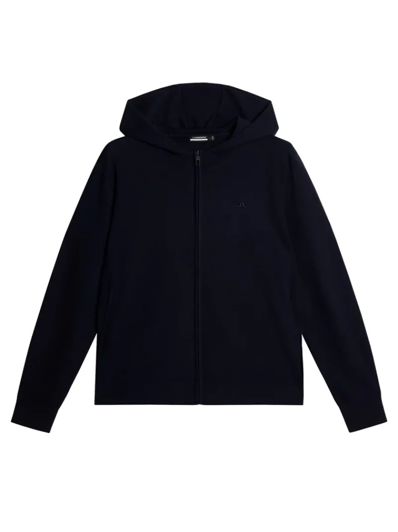 Cameron Hooded Knit Full Zip|J.Lindeberg