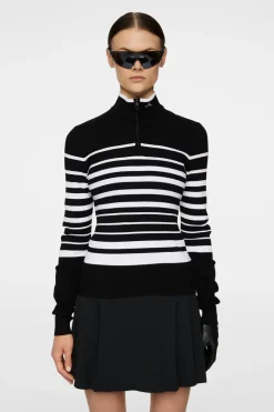 Cheryl Knitted Zip Sweater|J.Lindeberg