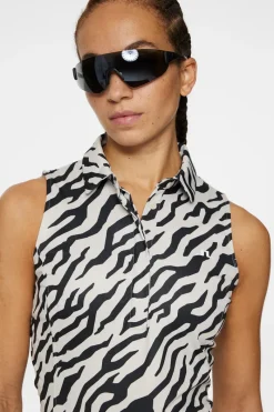 Dena Print Sleeveless Top|J.Lindeberg Clearance