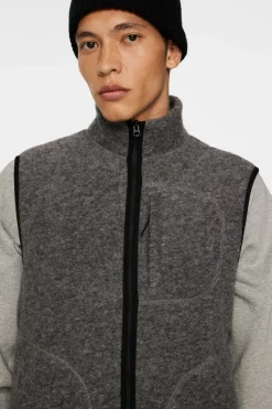 Duncan Wool Fleece Vest|J.Lindeberg Online