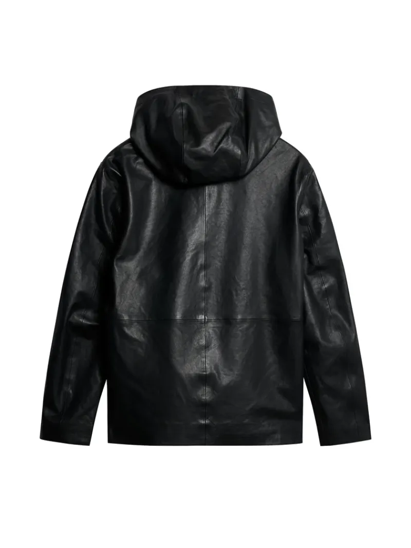 Hadley Leather Hoody Jacket|J.Lindeberg Online