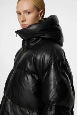 Jolene Leather Padded Jacket|J.Lindeberg Clearance