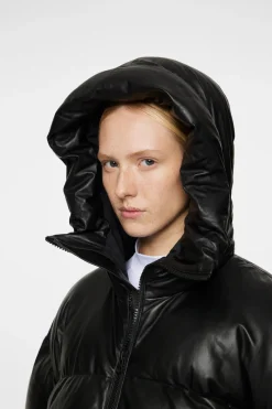 Jolene Leather Padded Jacket|J.Lindeberg Clearance