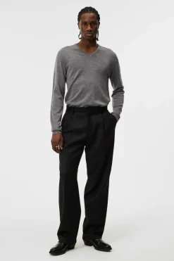 Lymann Merino V-neck Sweater|J.Lindeberg Outlet