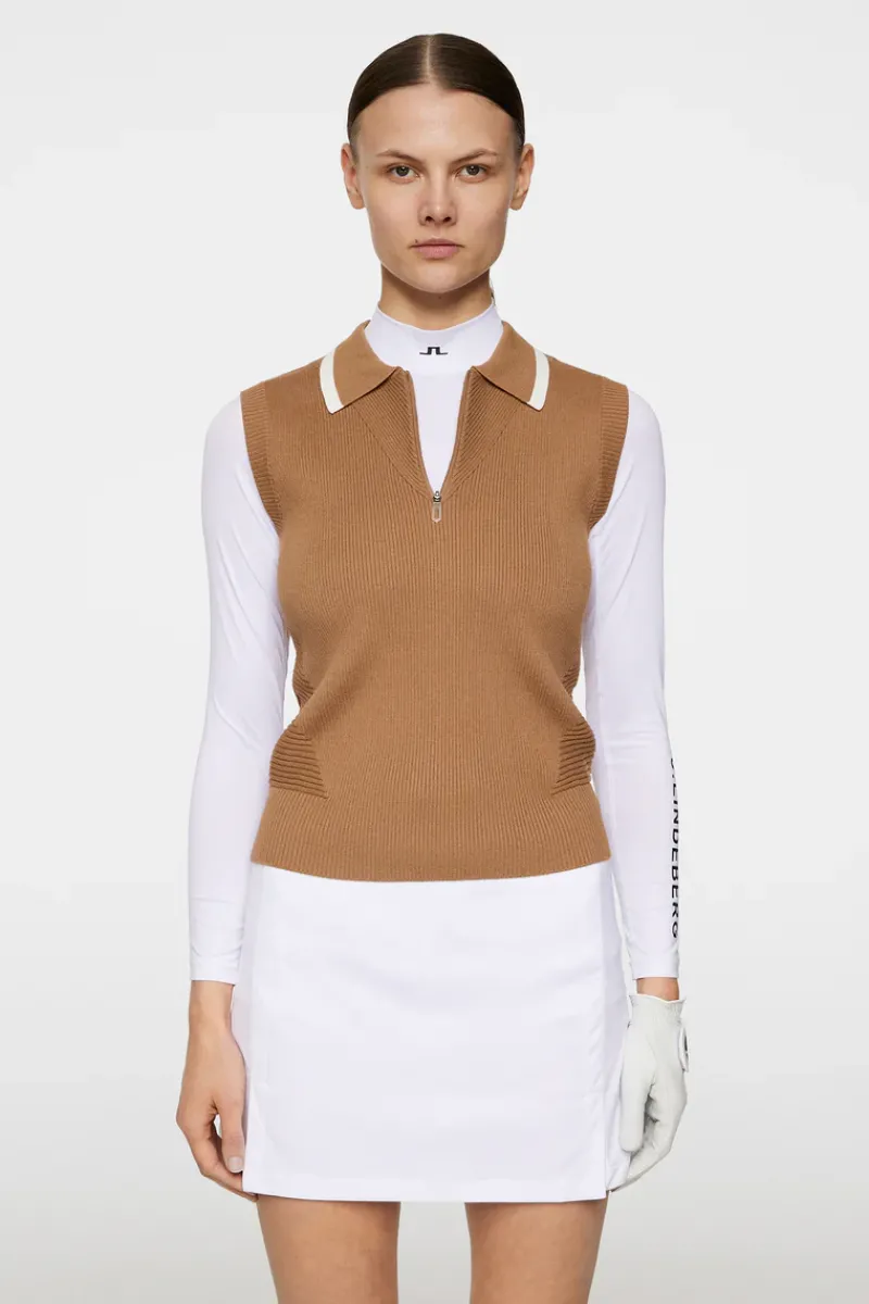 Ramona Knitted Polo Shirt|J.Lindeberg New