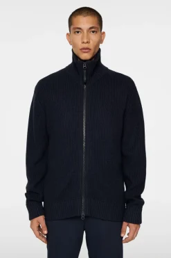 Skyler Wool Blend Zip Cardigan|J.Lindeberg Outlet