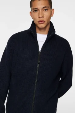 Skyler Wool Blend Zip Cardigan|J.Lindeberg Outlet