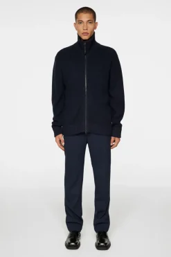 Skyler Wool Blend Zip Cardigan|J.Lindeberg Outlet