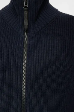 Skyler Wool Blend Zip Cardigan|J.Lindeberg Outlet