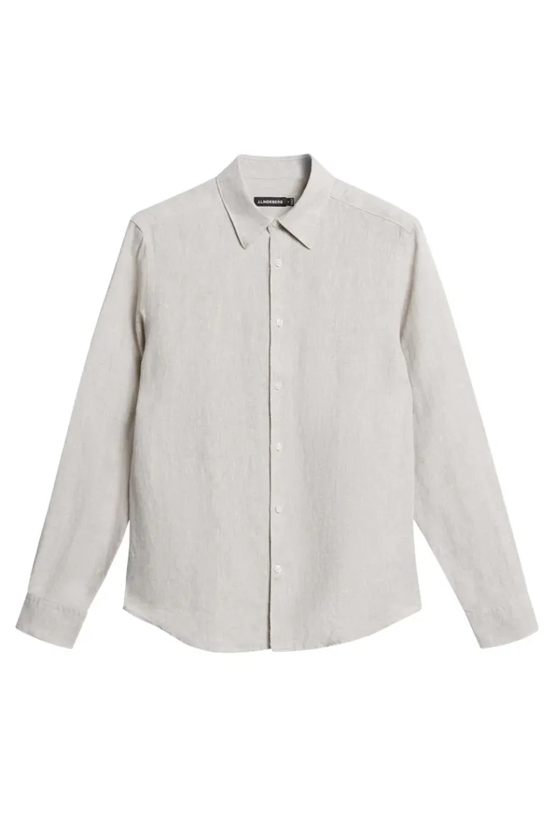 Slim LS Linen Melange Shirt|J.Lindeberg Outlet