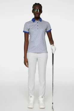 Tour Tech Print Polo|J.Lindeberg Sale