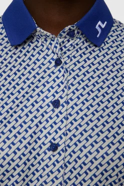 Tour Tech Print Polo|J.Lindeberg Sale