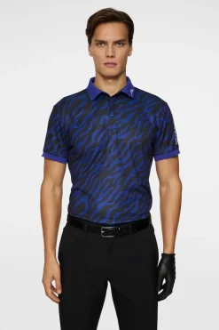 Tour Tech Print Polo|J.Lindeberg Sale