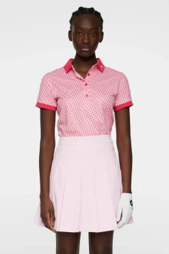 Tour Tech Print Polo|J.Lindeberg Outlet