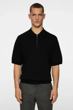 Tyler Quarter Zip Knit Polo|J.Lindeberg Sale