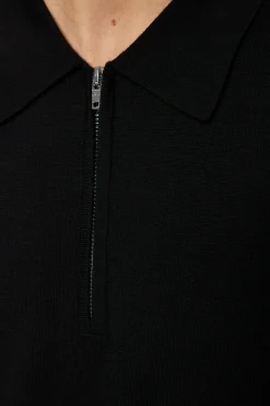 Tyler Quarter Zip Knit Polo|J.Lindeberg Sale
