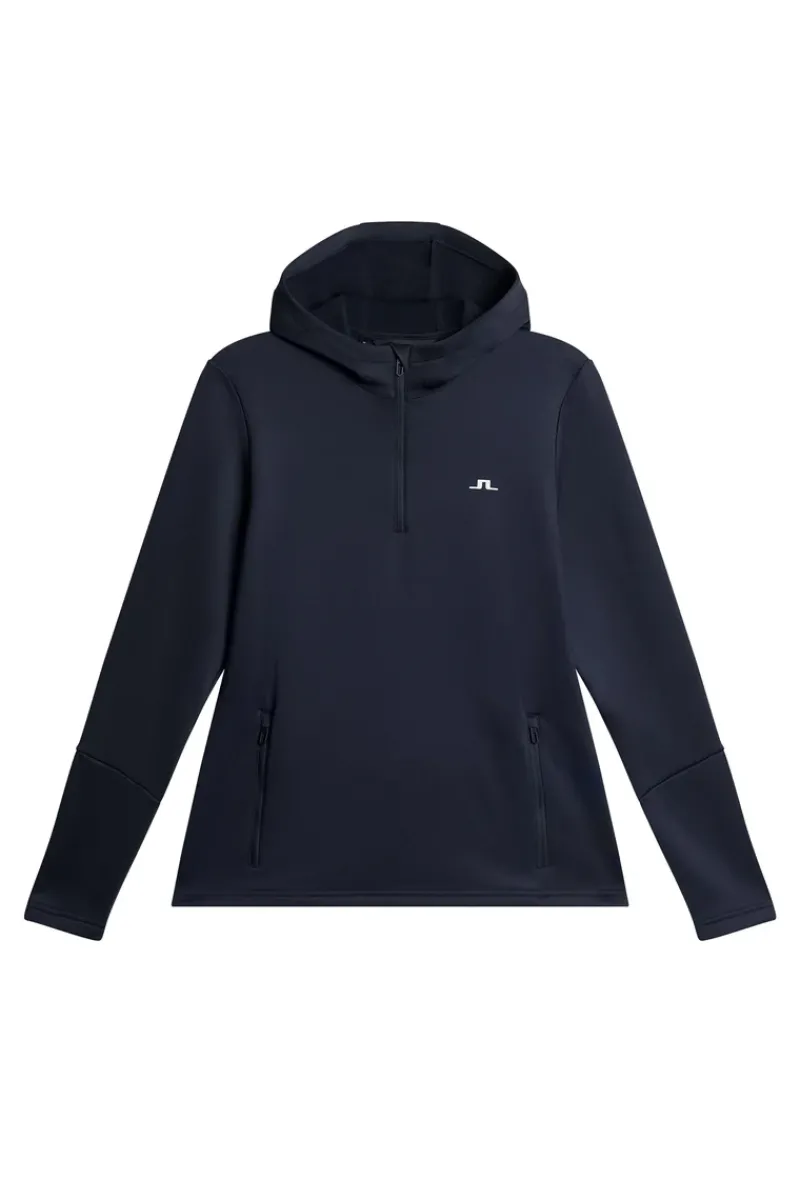 W Aerial Quarter Zip Hood|J.Lindeberg Hot