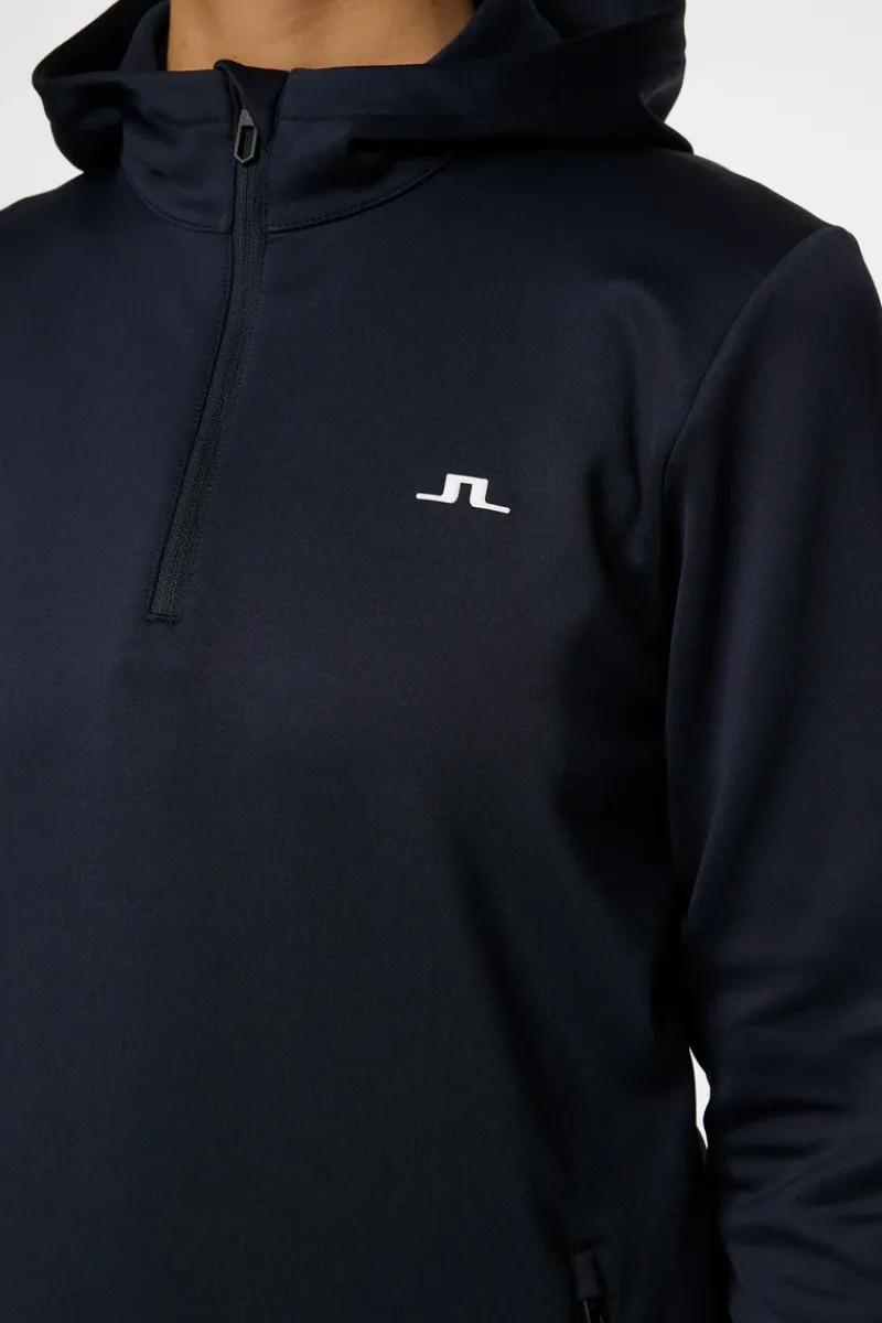 W Aerial Quarter Zip Hood|J.Lindeberg Hot