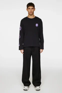 Walsh LS Print T-shirt|J.Lindeberg Discount