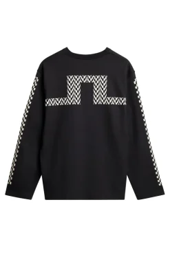 Walsh LS Print T-shirt|J.Lindeberg Discount