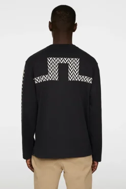 Walsh LS Print T-shirt|J.Lindeberg Discount