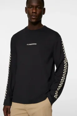 Walsh LS Print T-shirt|J.Lindeberg Discount